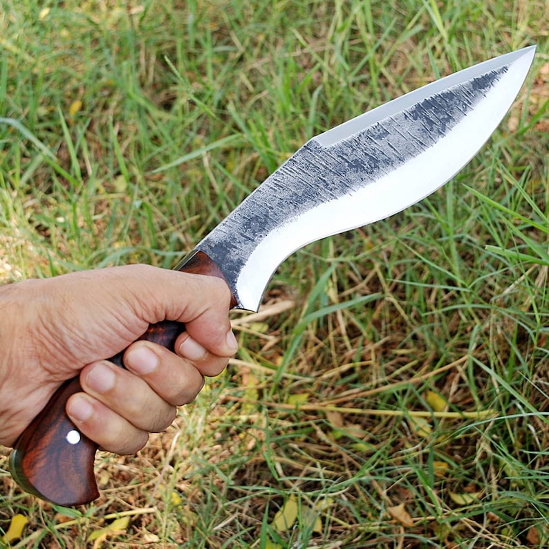 15" inches Beautiful Custom Handmade High Carbon 1095 steel Kukari knife❤