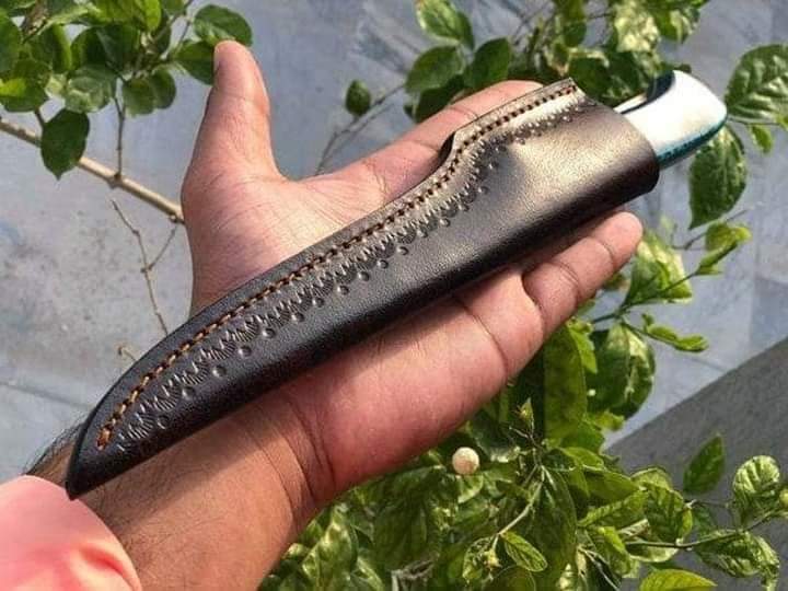 Beautiful Custom Handmade Damascus Steel Fishing Fillet knife