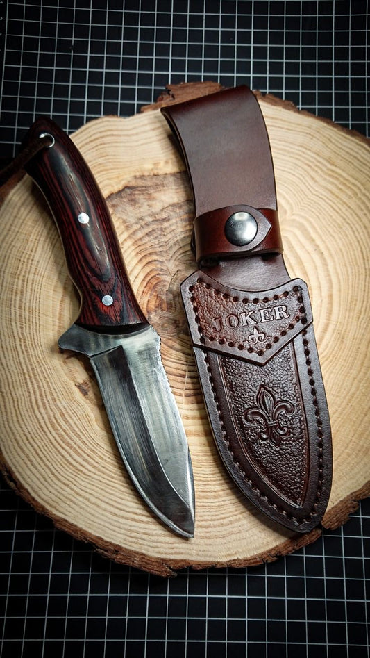 9” inches Beautiful Custom Handmade D2
steel Skinning knife