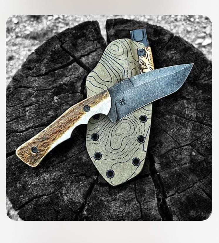 Beautiful Custom Handmade High Carbon 
steel Skinning knife