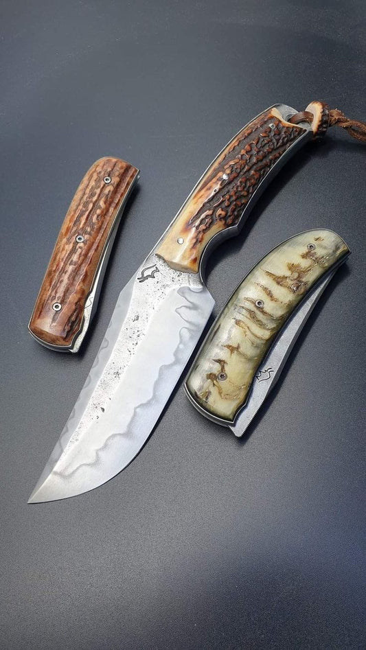 9.50”inches Beautiful Custom Handmade D2 steel
steel skinning knife