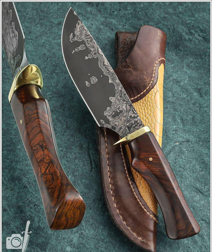 10” inches Beautiful Custom Handmade Damascus steel
steel Hunting knife