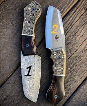 9”inches Beautiful Custom Handmade Damascus steel Skinning knife this one knife price