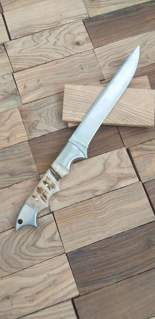 13'' inches Beautiful Custom Handmade D2 Steel Fishing Fillet  Knife 🔪