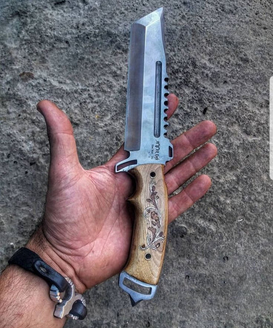 Beautiful Custom Handmade 1095 Steel tracker knives