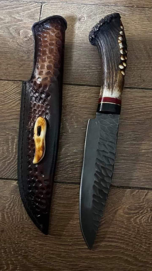 13.50"inches Beautiful Custom design Handmade 1095 High carbon steel Hunting knife 🔪