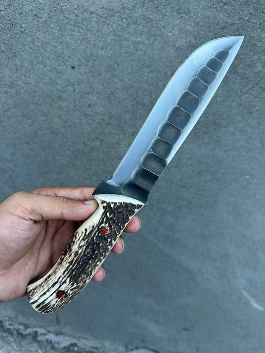 9.50" inches Beautiful Custom Handmade High Carbon 1095 steel skinning knife❤