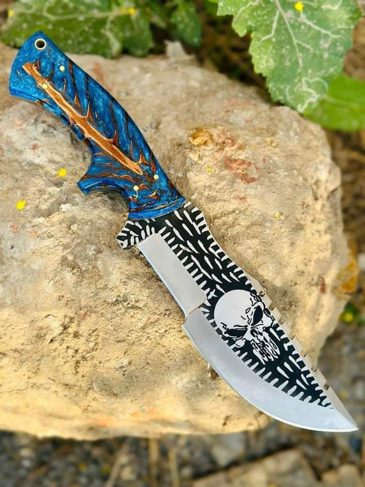 10" inches Beautiful Custom Handmade High carbon Steel Tracker knife