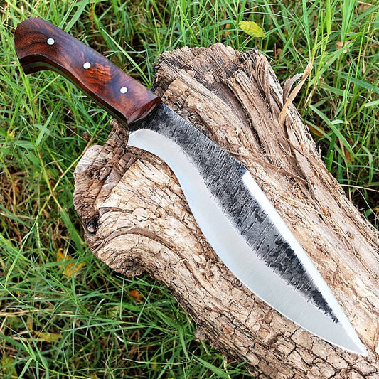 15" inches Beautiful Custom Handmade High Carbon 1095 steel Kukari knife❤